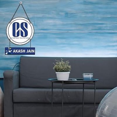 Personalized Company Secretary (CS) Wooden Wall Hanging Unique Gift for CS Friends, Office Colleagues Corporate Gifting Office Wall Decor Gift for Corporate Secretaries Ideal for Graduation, Promotion, or Appreciation