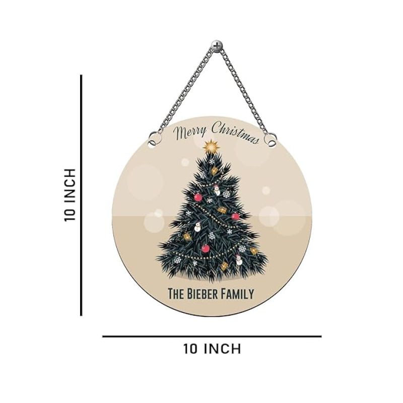 Merry Christmas Wooden Wall Hanging for Home Living Room Office Church Decor Christmas Tree Decoration  Wall Art Decor  Gift for Christian Friend