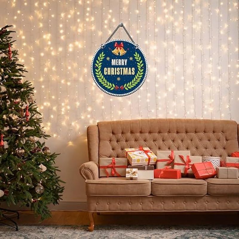 hristmas Decoration Wooden Wall Hanging for Home Living Room Office Christmas Party Church Decoration