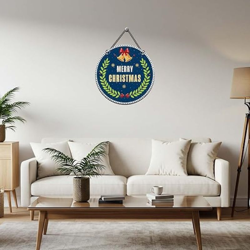 hristmas Decoration Wooden Wall Hanging for Home Living Room Office Christmas Party Church Decoration