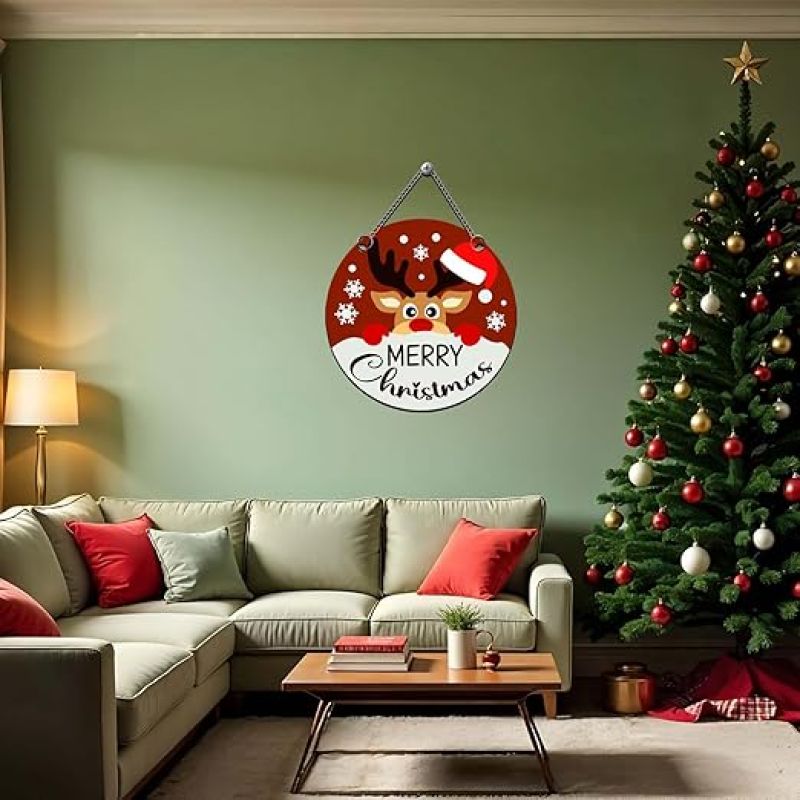 Merry Christmas Wall Hanging For Living Room, Bedroom, Hall & Office Decor Wall Art Decor