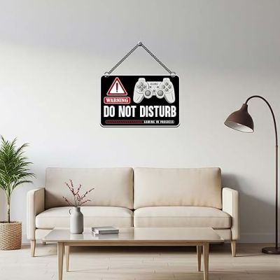 Do Not Disturb Gaming Wall Hanging Wall Decor For Gamer House Gaming Room Wall Art Decor