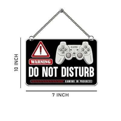 Do Not Disturb Gaming Wall Hanging Wall Decor For Gamer House Gaming Room Wall Art Decor