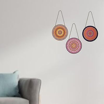 Mandala Pattern Decorative Wall Art MDF Wooden Wall Hanger for Living Room Bedroom  Office Gift Wall Hanging For Home Decoration  Home Decor Items Living Room Decor