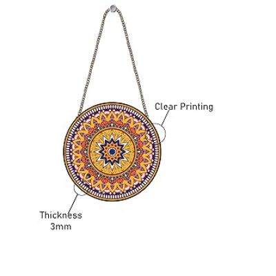 Mandala Pattern Decorative Wall Art MDF Wooden Wall Hanger for Living Room Bedroom  Office Gift Wall Hanging For Home Decoration  Home Decor Items Living Room Decor