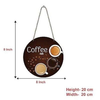 Coffee Cafe Wall Hanging for Home, Coffee Bar, Restaurant, Dining Area Décor & Gift Kitchen Cafe Wall Art Decor Gift For Tea Lover