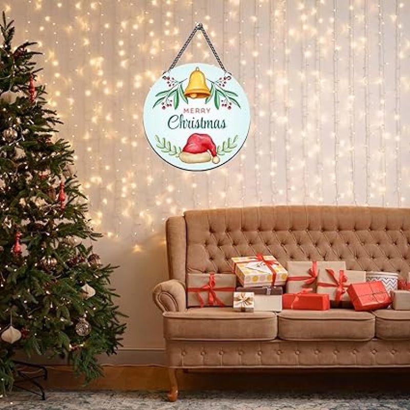 Merry Christmas Cute Wall Hanging | Christmas Tree Decoration Items Gifts Hanging Ornaments Props Xmas Decorations Items for Home Living Room Office Church