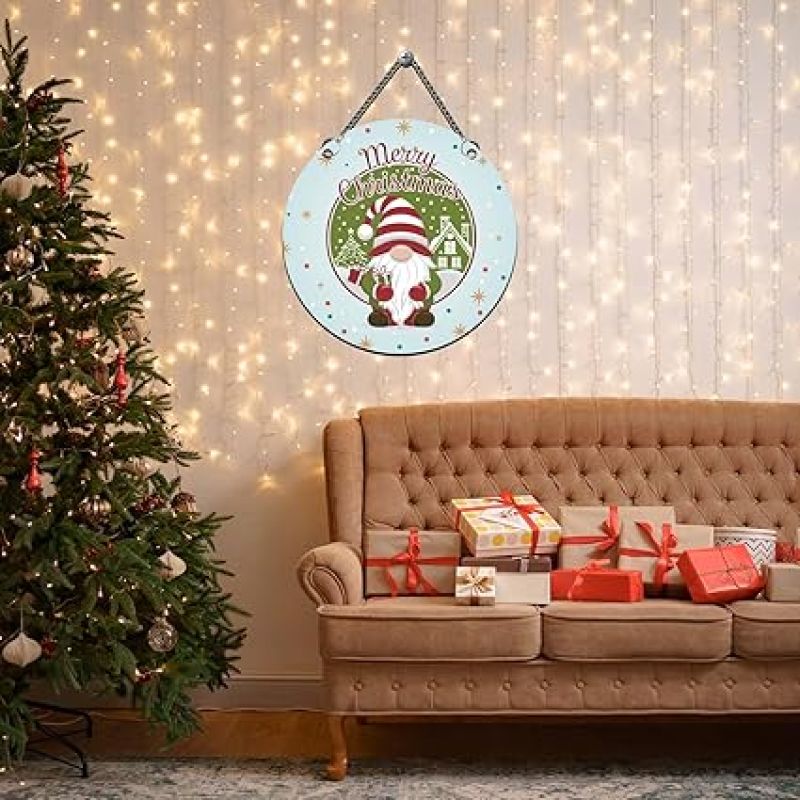 Merry Christmas Decoration Santa Claus Wall Hanging Christmas Home Decoration Living Room, Bedroom & Kids Room Decor Church Decor & Gift