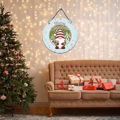 Merry Christmas Decoration Santa Claus Wall Hanging Christmas Home Decoration Living Room, Bedroom & Kids Room Decor Church Decor & Gift