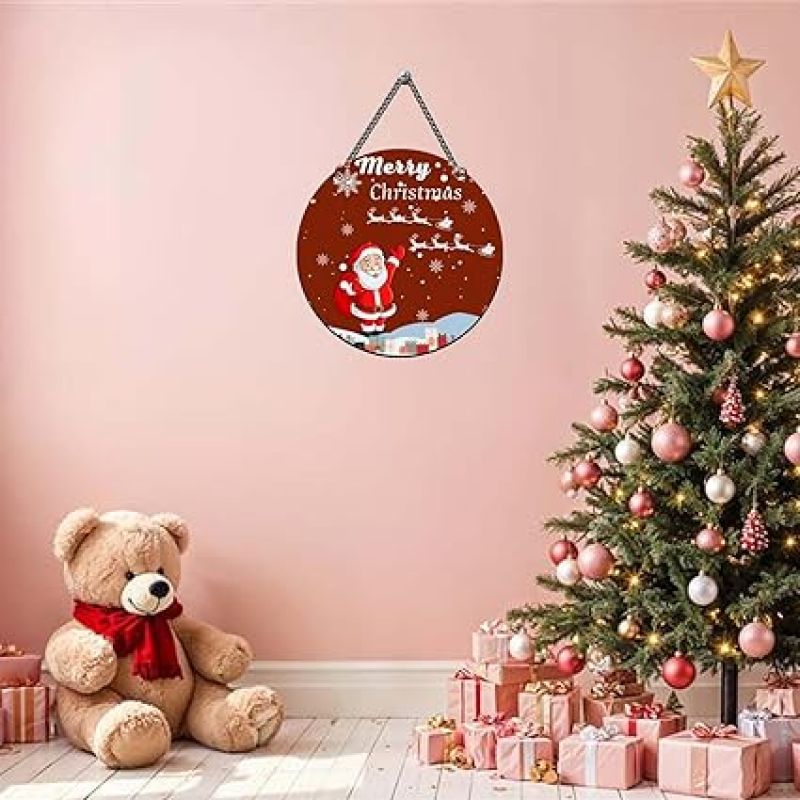 Merry Christmas Printed Wall Hanging for Home and Office Decor Christmas Decorations Items Kids Room Decor Church Decoration