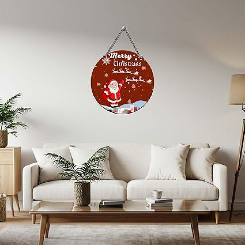 Merry Christmas Printed Wall Hanging for Home and Office Decor Christmas Decorations Items Kids Room Decor Church Decoration