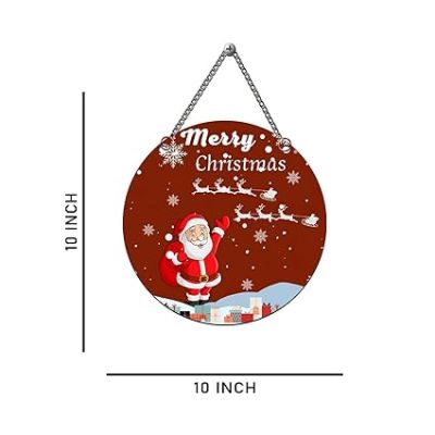 Merry Christmas Printed Wall Hanging for Home and Office Decor Christmas Decorations Items Kids Room Decor Church Decoration