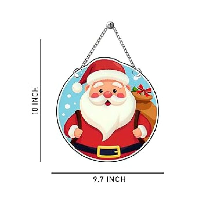 Santa Claus Wall Hanging for Home Living Room Party Church Decoration Xmas Wall Decor Items Merry Christmas Wall Décor Christmas Home Decoration