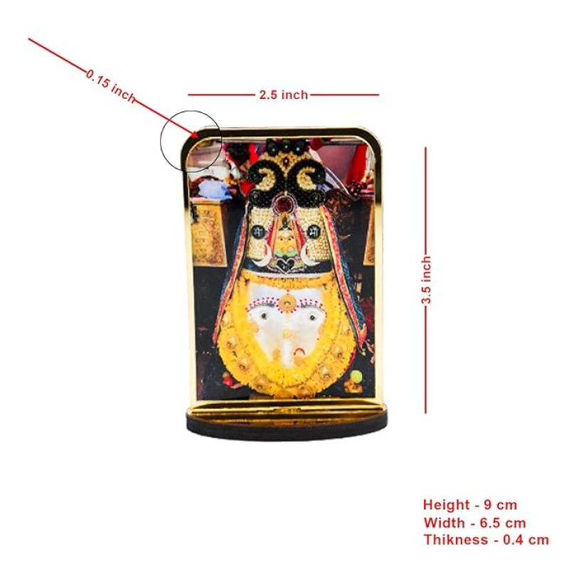God Idol Car Dashboard Home Decor Items for Living Room, Office Desk Pooja Temple Room Decoration (Kalka MATA)