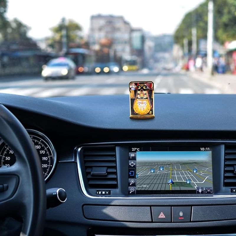 God Idol Car Dashboard Home Decor Items for Living Room, Office Desk Pooja Temple Room Decoration (Kalka MATA)