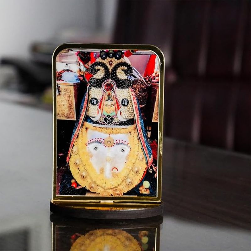 God Idol Car Dashboard Home Decor Items for Living Room, Office Desk Pooja Temple Room Decoration (Kalka MATA)