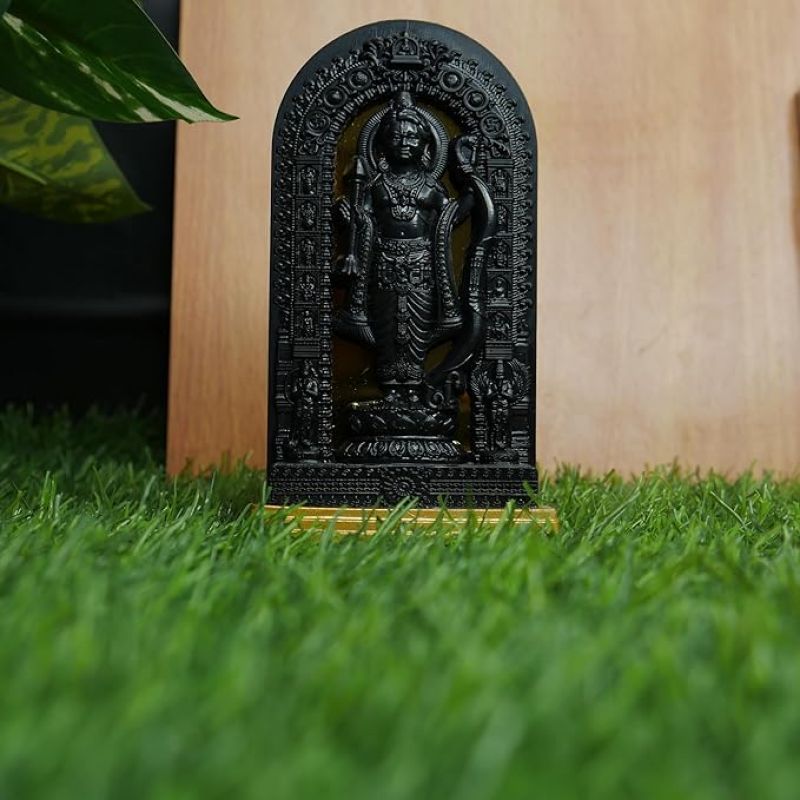 God Idol Car Dashboard Home Decor Items for Living Room, Office Desk Pooja Temple Room Decoration (Lord Ram)