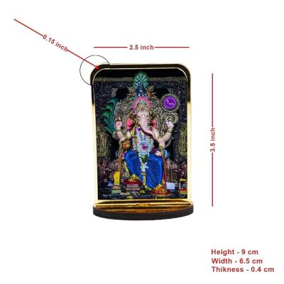 God Idol Car Dashboard Home Decor Items for Living Room, Office Desk Pooja Temple Room Decoration (Lord Ganesha)