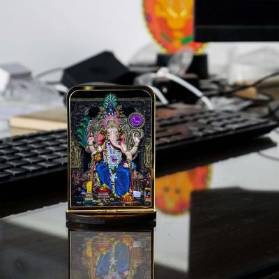 God Idol Car Dashboard Home Decor Items for Living Room, Office Desk Pooja Temple Room Decoration (Lord Ganesha)