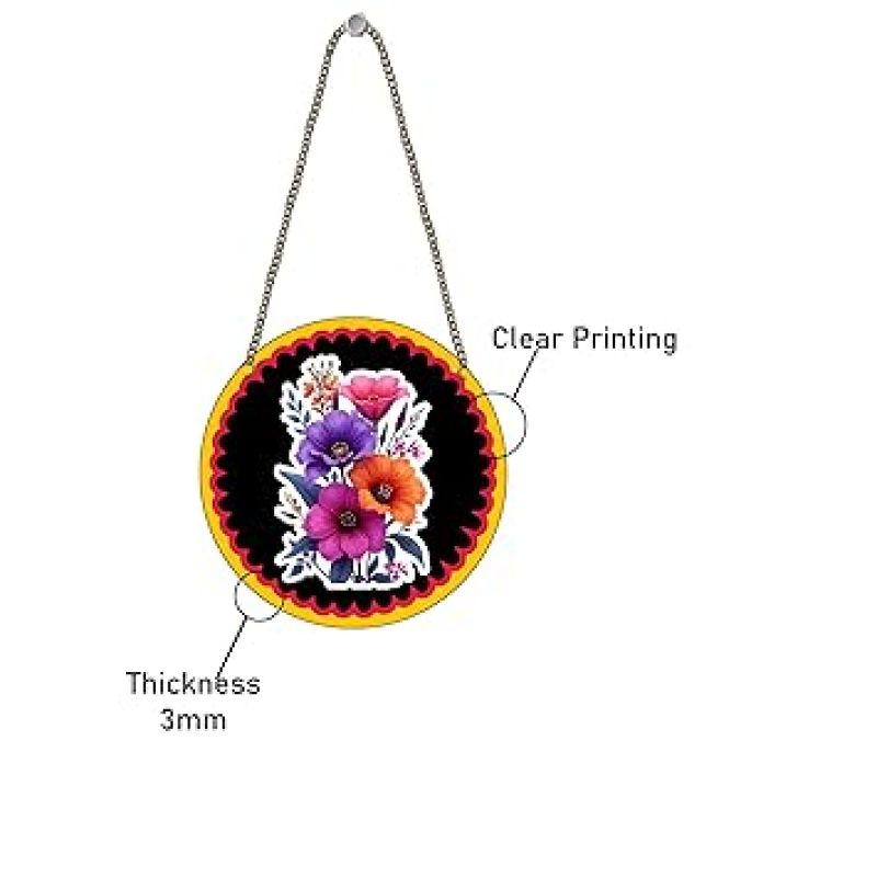 Flower Design Wooden Wall Hanging For Home Decoration Room Decor Items For Bedroom Decorative Items For Home Interior Decoration Items