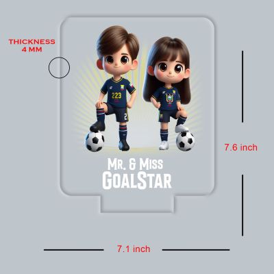 Personalized Football Led Desk Table Lamp with Automatic Color Changing Light Gift for Football Couple & Player | Football Theme Nightlight & Gift