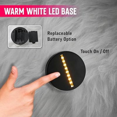 Acrylic Led Lamp Romantic Gift for Couples | Warm White Light Gift Item for Wedding, Anniversary, Birthday & Valentine's Day (My Wonderful Husband)