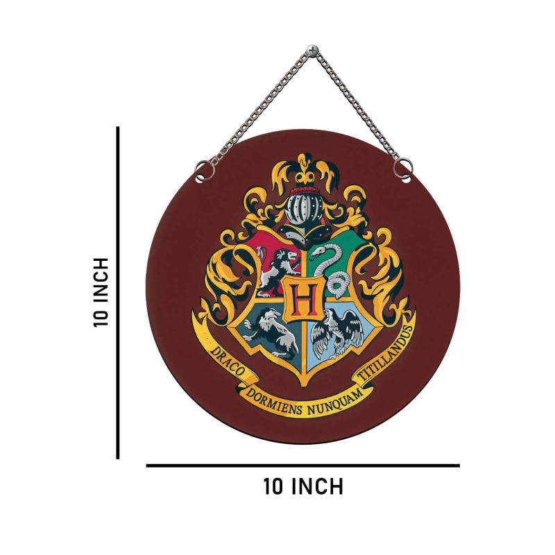 Harry Potter Hogwarts Crest Wooden Wall Hanging – Wizarding World Wall ...
