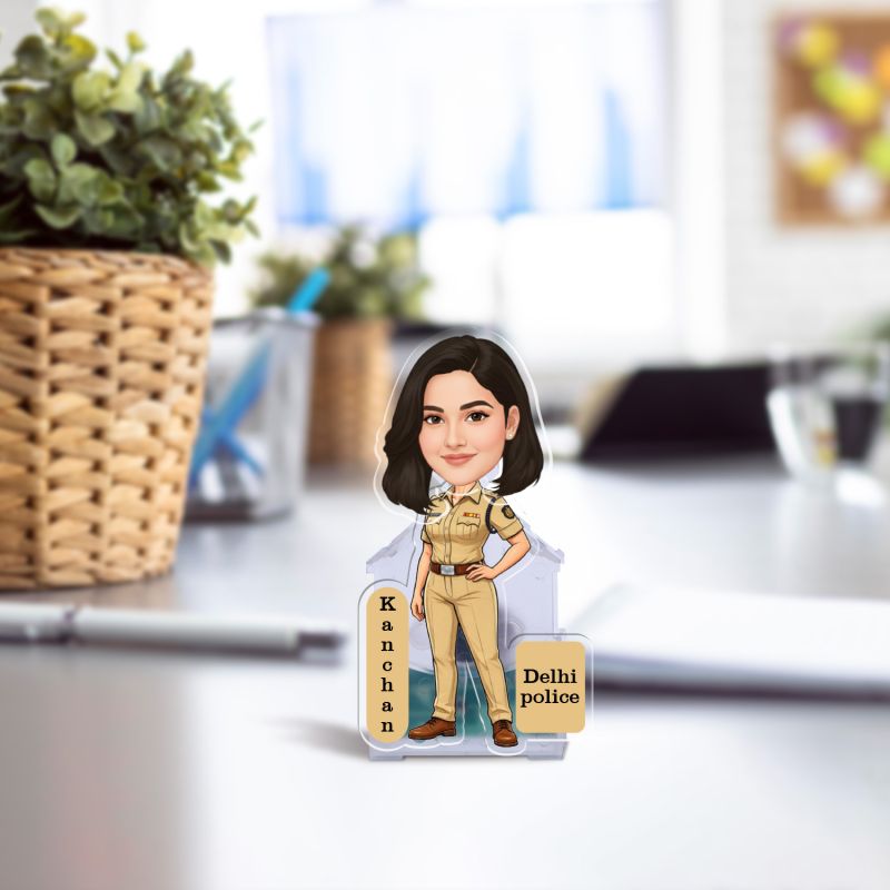 Personalized Police Officer Bobblehead – Custom Moving Head Gift