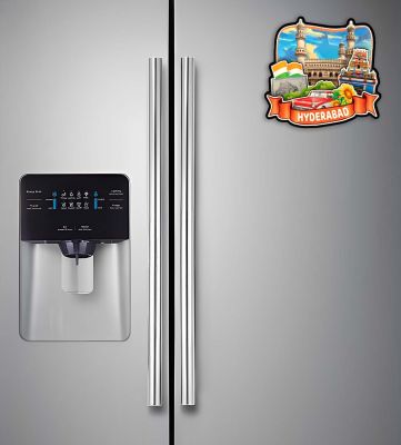 Hyderabad Fridge Magnet Wooden Indian States Theme Fridge Magnet for Refrigerator Door, Kitchen  Decorative Souvenir Magnet for Fridge