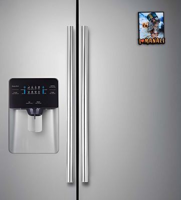 I Love Manali Wooden Indian States Theme Fridge Magnet for Refrigerator Door, Kitchen & Home Decor Decorative Souvenir Magnet for Fridge