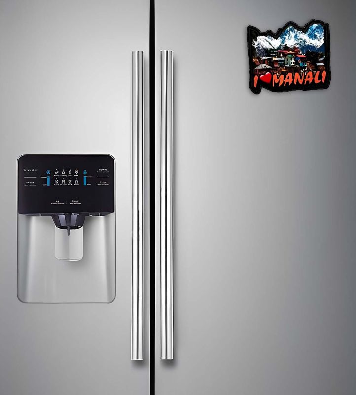 I Love Manali 2 Fridge Magnet for Refrigerator Door, Kitchen & Home Decor  Gift for Travels   Decorative Souvenir Magnet for Fridge