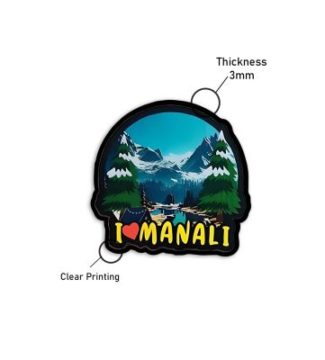 I Love Manali Magnet Fridge Magnet for Refrigerator Door, Kitchen & Home Decor  Gift for Travels  Decorative  Souvenir Magnet for Fridge
