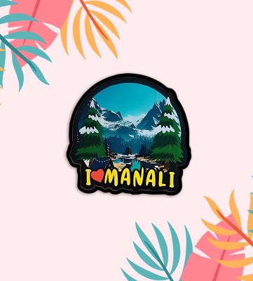 I Love Manali Magnet Fridge Magnet for Refrigerator Door, Kitchen & Home Decor  Gift for Travels  Decorative  Souvenir Magnet for Fridge