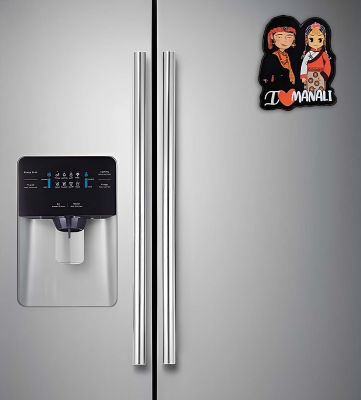 Manali Couple Indian States Theme Fridge Magnet for Refrigerator Door, Kitchen Gift for Travels  Decorative Souvenir Magnet for Fridge