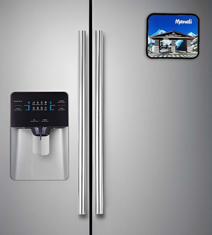 Manali Fridge Magnet Wooden Indian States Theme Fridge Magnet for Refrigerator Door, Kitchen Gift for Travels Decorative Souvenir Magnet for Fridge