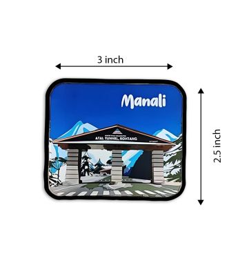 Manali Fridge Magnet Wooden Indian States Theme Fridge Magnet for Refrigerator Door, Kitchen Gift for Travels Decorative Souvenir Magnet for Fridge