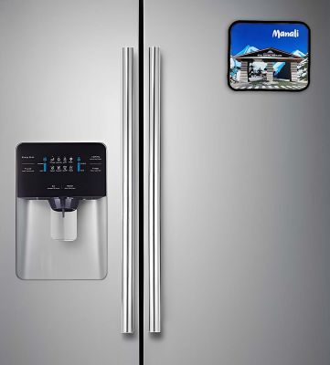 Manali Fridge Magnet Wooden Indian States Theme Fridge Magnet for Refrigerator Door, Kitchen Gift for Travels Decorative Souvenir Magnet for Fridge