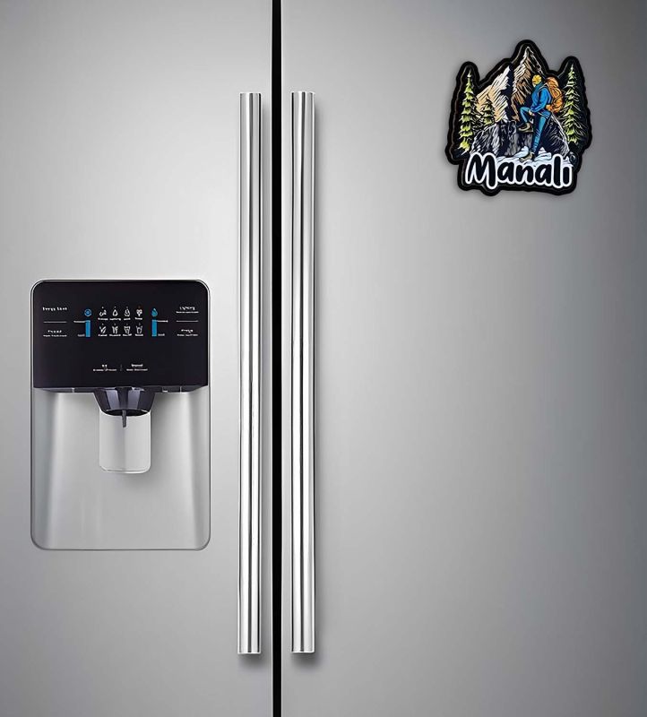 Manali Fridge Magnet Wooden Indian States Theme Fridge Magnet for Refrigerator Door, Kitchen Gift for Travels