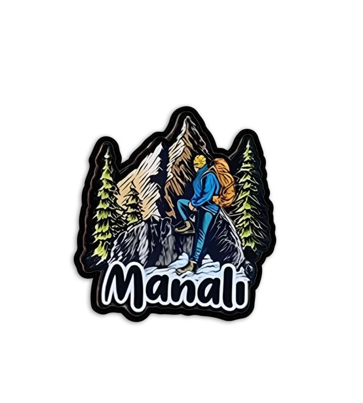 Manali Fridge Magnet Wooden Indian States Theme Fridge Magnet for Refrigerator Door, Kitchen Gift for Travels