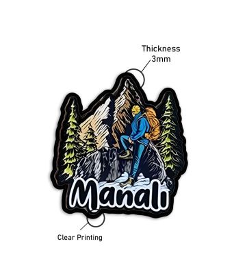Manali Fridge Magnet Wooden Indian States Theme Fridge Magnet for Refrigerator Door, Kitchen Gift for Travels