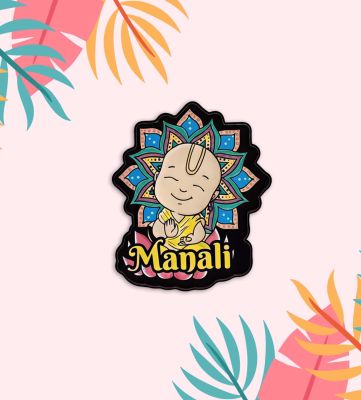 Manali Magnet  Wooden Indian States Theme Fridge Magnet for Refrigerator Door, Kitchen  & Home Decor  Gift for Travels  Decorative