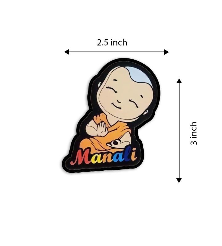 Manali sant Fridge Magnet Wooden Indian States Theme Fridge Magnet for Refrigerator Door, Kitchen  Gift for Travels  Decorative Souvenir Magnet for Fridge