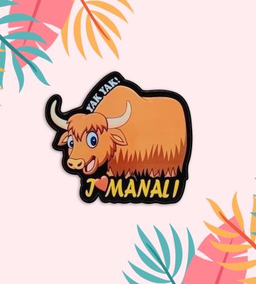 Manali Yak Fridge Magnet Indian States Theme Fridge Magnet for Refrigerator Door, Kitchen  Gift for Travels Decorative Souvenir Magnet for Fridge