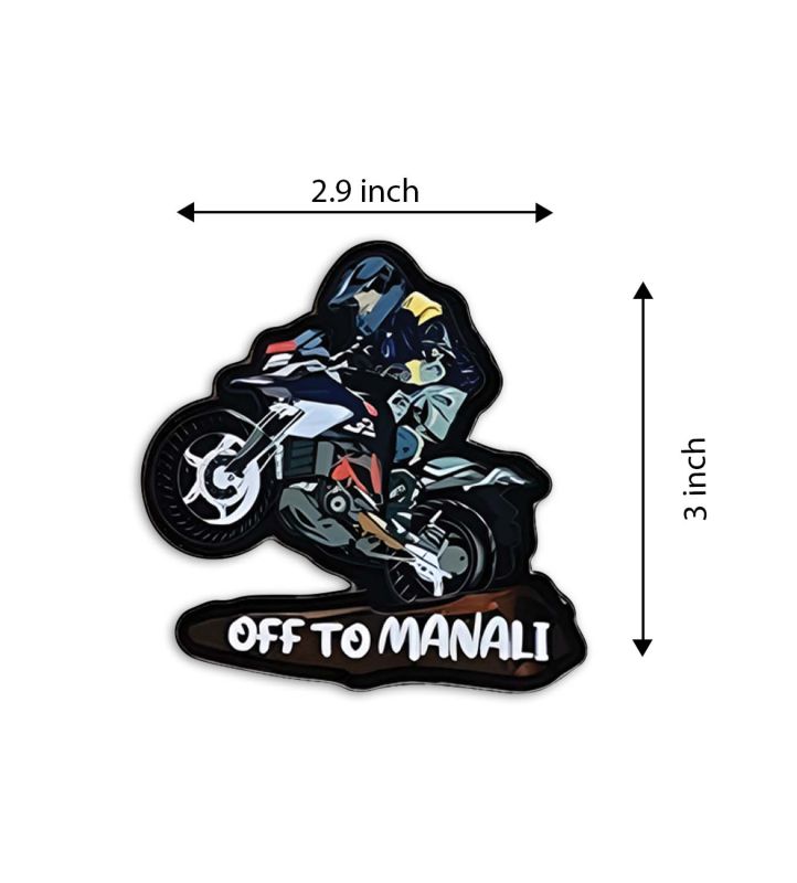 Off The Manali Wooden Indian States Theme Fridge Magnet for Refrigerator Door, Kitchen Gift for Travels Decorative Souvenir Magnet for Fridge