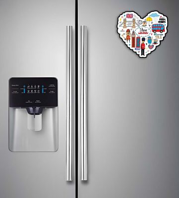 I Love London Country Theme Fridge Magnet Souvenir Wooden Refrigerator Stylish Magnet for Kitchen & Home Decor Fridge Decoration Travel Souvenir Gift