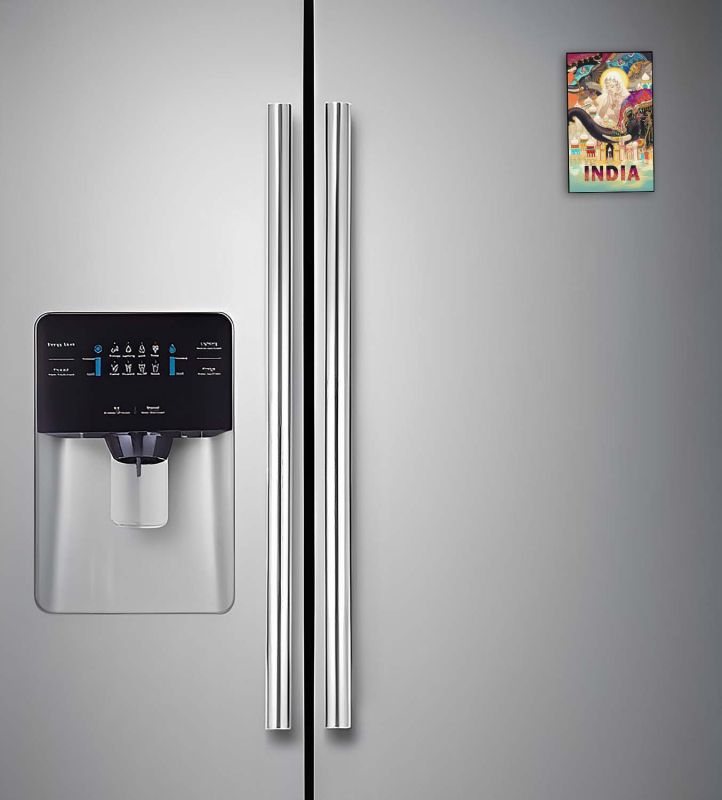 India Fridge Magnet Country Theme Fridge Magnet Souvenir Wooden Refrigerator Stylish Magnet for Kitchen & Home Decor Fridge Decoration Travel Souvenir Gift