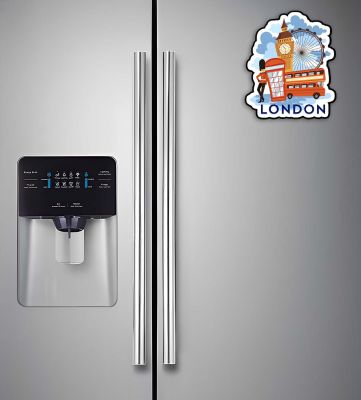 London Fridge Magnet1  Country Theme Fridge Magnet  Souvenir Wooden Refrigerator Stylish Magnet for Kitchen & Home Decor  Fridge Decoration Trave  Souvenir Gift