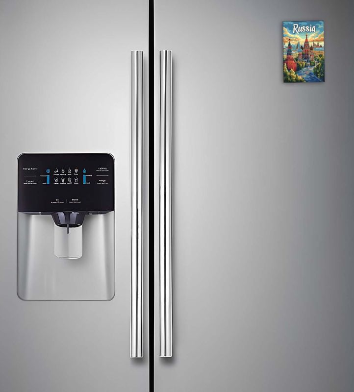 Russia Fridge Magnet Country Theme Fridge Magnet  Souvenir Wooden Refrigerator Stylish Magnet for Kitchen & Home Decor   Fridge Decoration Travel Souvenir Gift