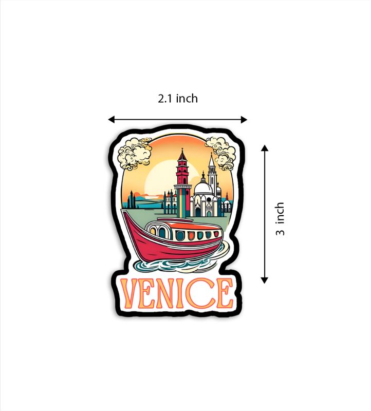 Venice Fridge Magnet Country Theme Fridge Magnet  Souvenir Wooden Refrigerator Stylish Magnet for Kitchen & Home Decor  Fridge Decoration Travel Souvenir Gift