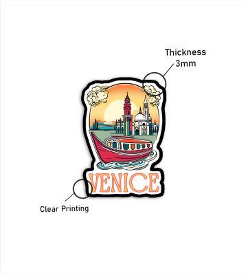 Venice Fridge Magnet Country Theme Fridge Magnet  Souvenir Wooden Refrigerator Stylish Magnet for Kitchen & Home Decor  Fridge Decoration Travel Souvenir Gift